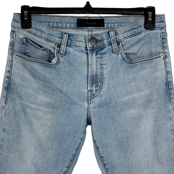 J Brand Mens SZ 31 Tyler Slim Fit Jeans Light Wash Stretch Pockets Zip-Fly Blue - Picture 2 of 10